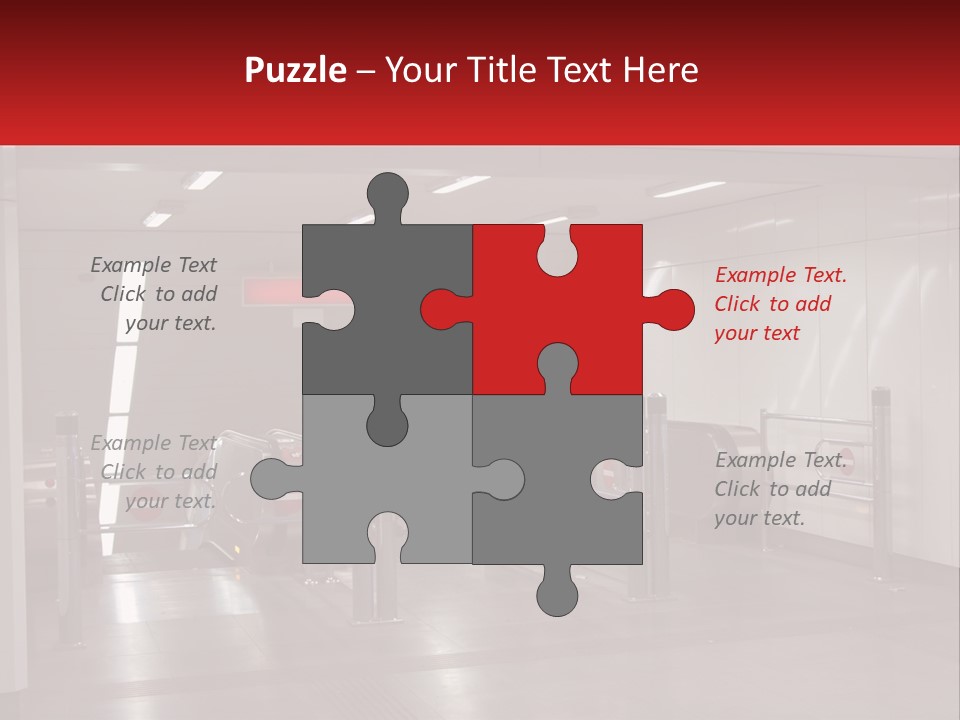 Floor Escalator Enter PowerPoint Template