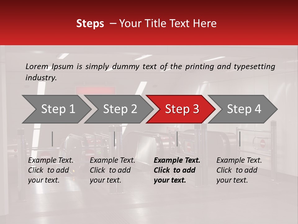 Floor Escalator Enter PowerPoint Template