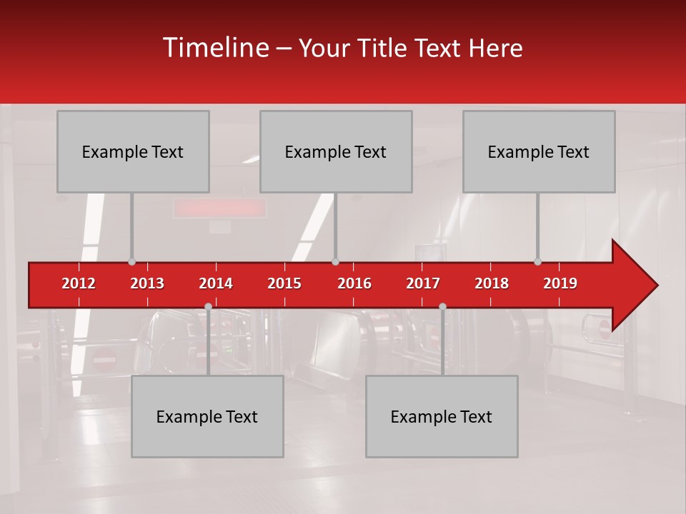 Floor Escalator Enter PowerPoint Template