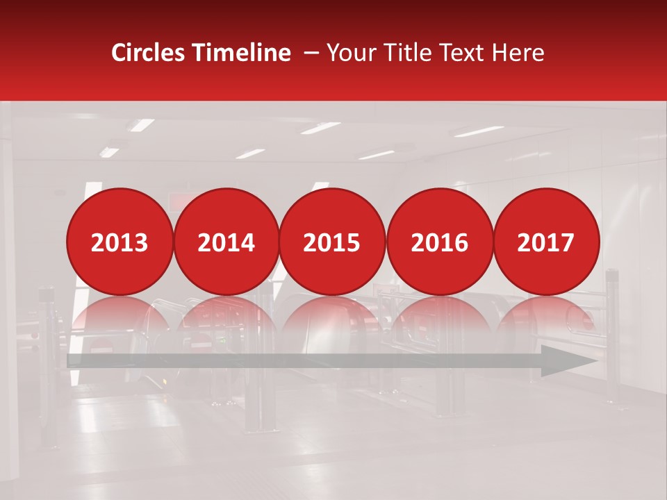 Floor Escalator Enter PowerPoint Template