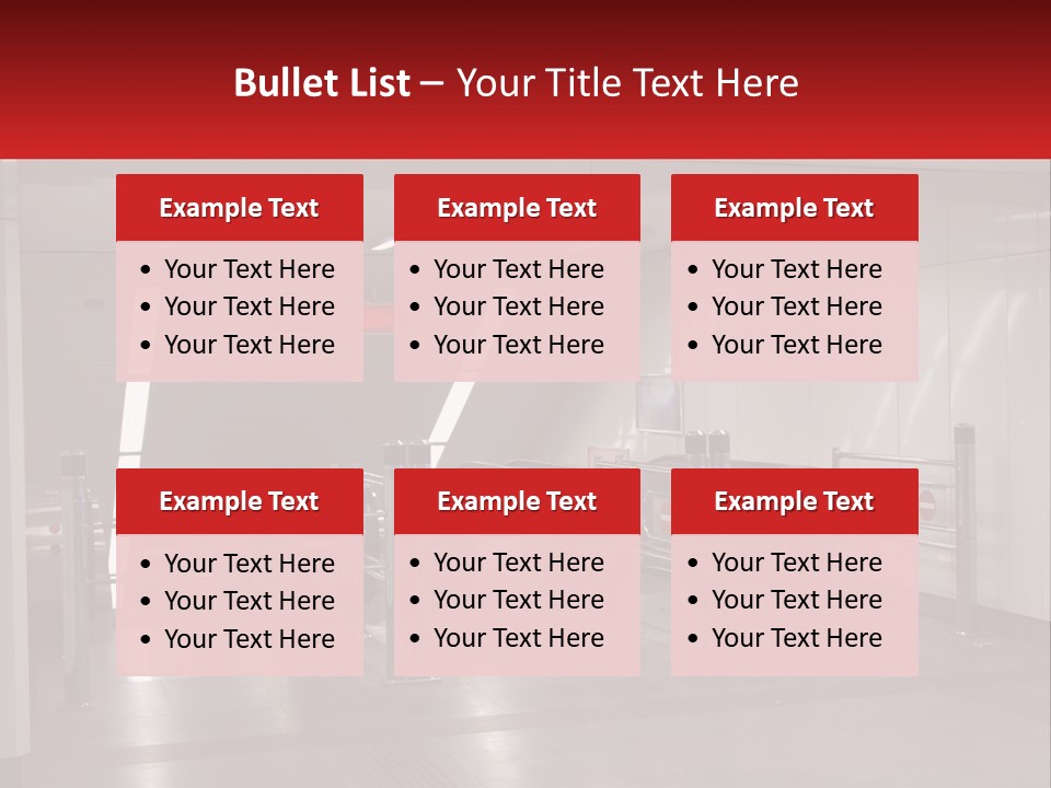 Floor Escalator Enter PowerPoint Template