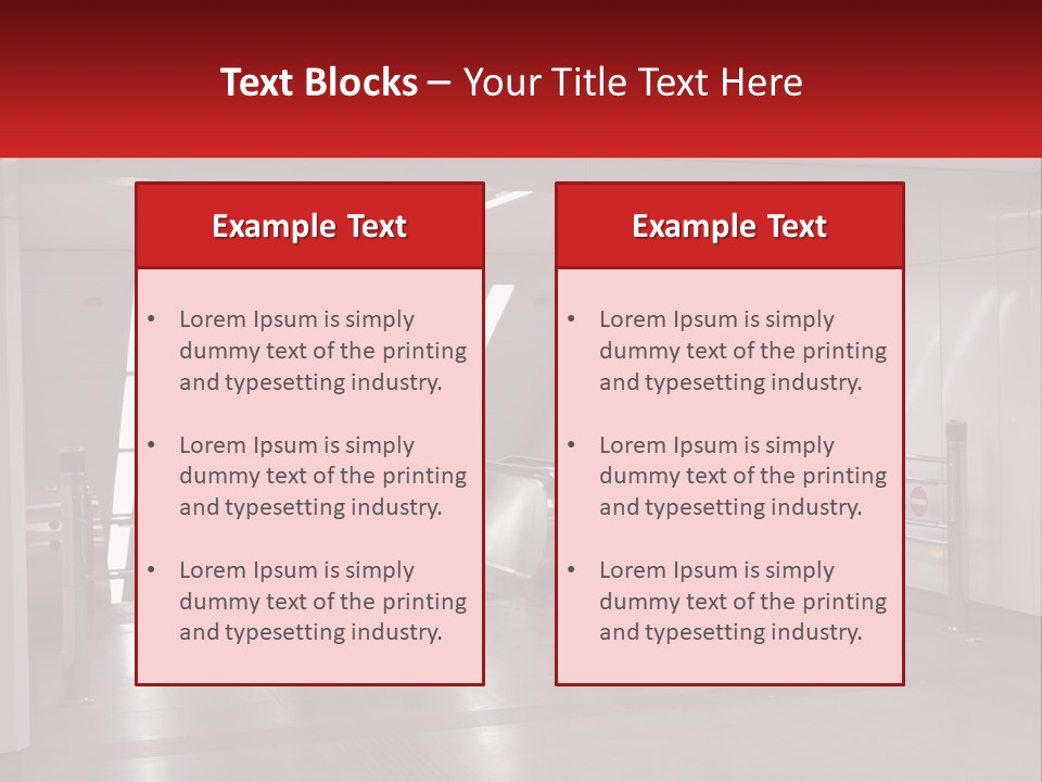 Floor Escalator Enter PowerPoint Template