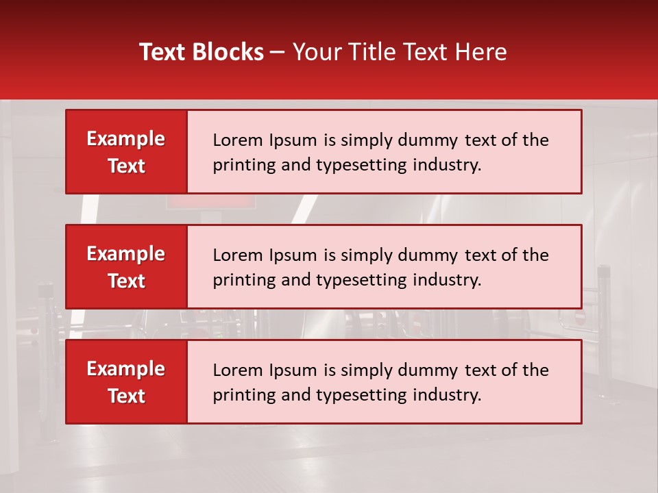 Floor Escalator Enter PowerPoint Template