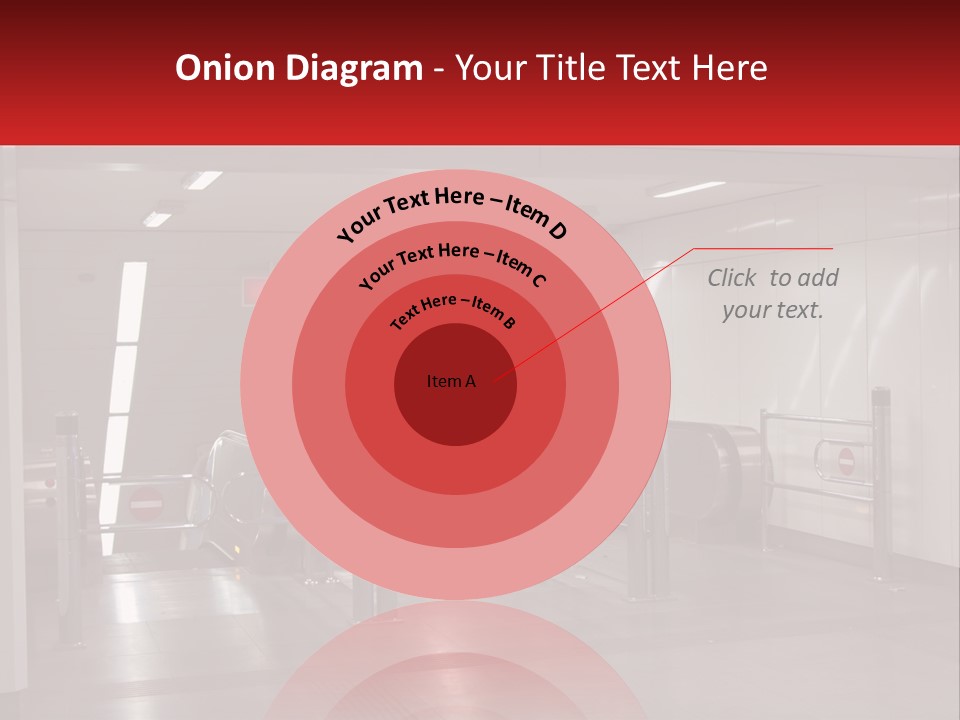 Floor Escalator Enter PowerPoint Template