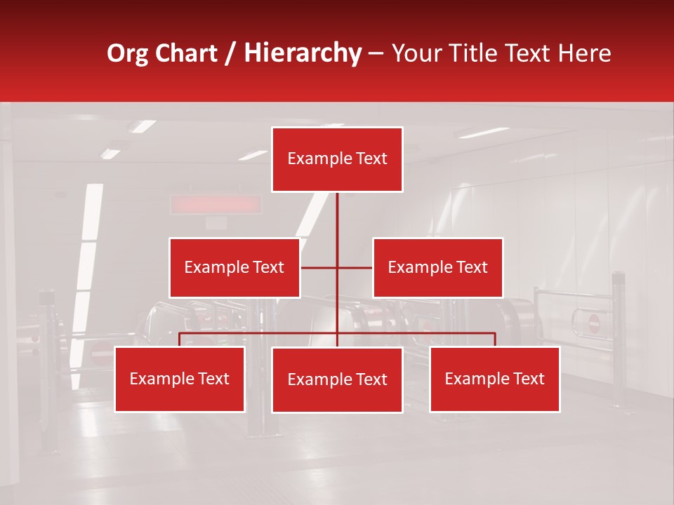 Floor Escalator Enter PowerPoint Template