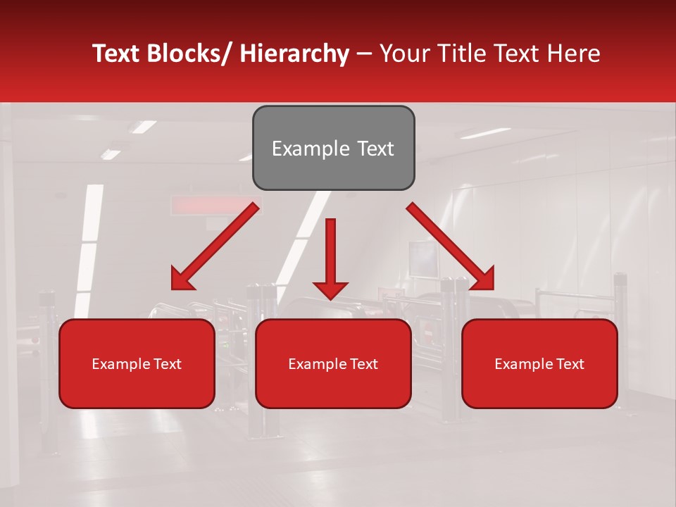 Floor Escalator Enter PowerPoint Template