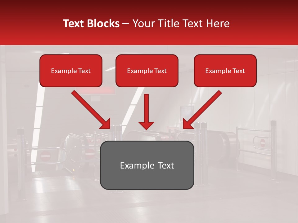 Floor Escalator Enter PowerPoint Template