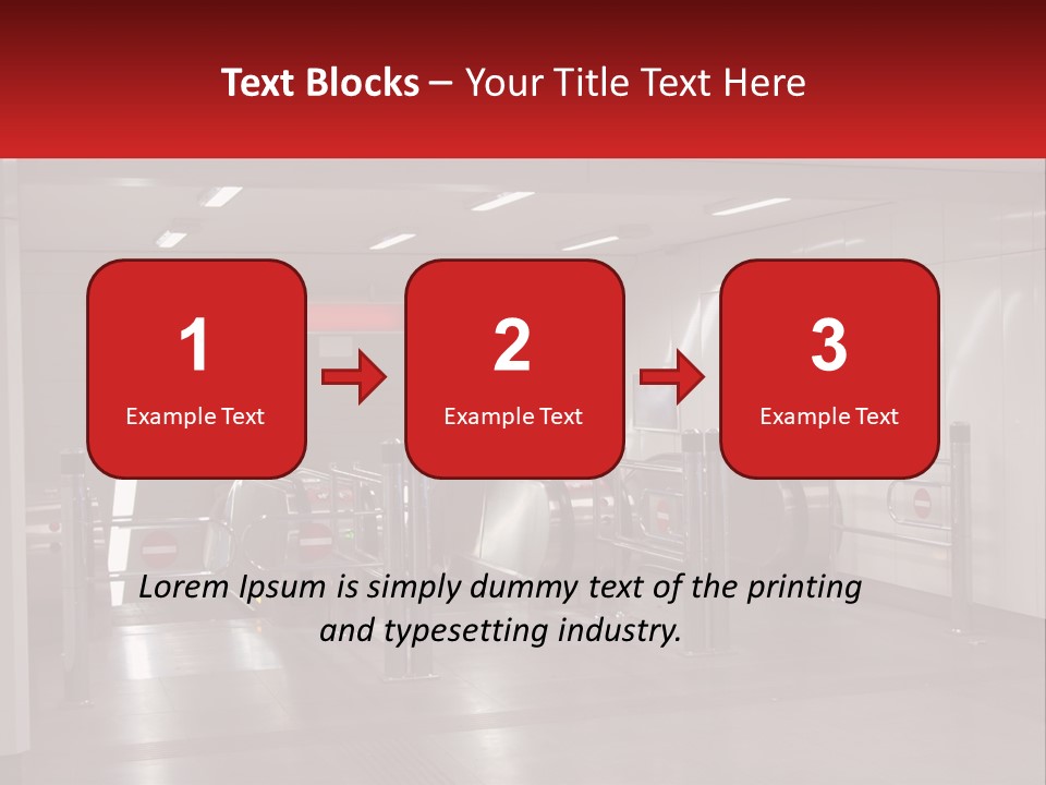 Floor Escalator Enter PowerPoint Template
