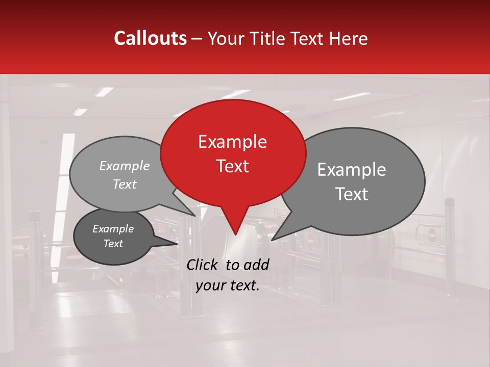 Floor Escalator Enter PowerPoint Template