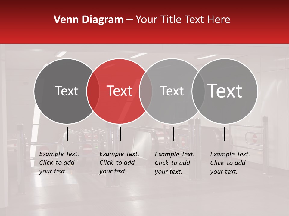 Floor Escalator Enter PowerPoint Template
