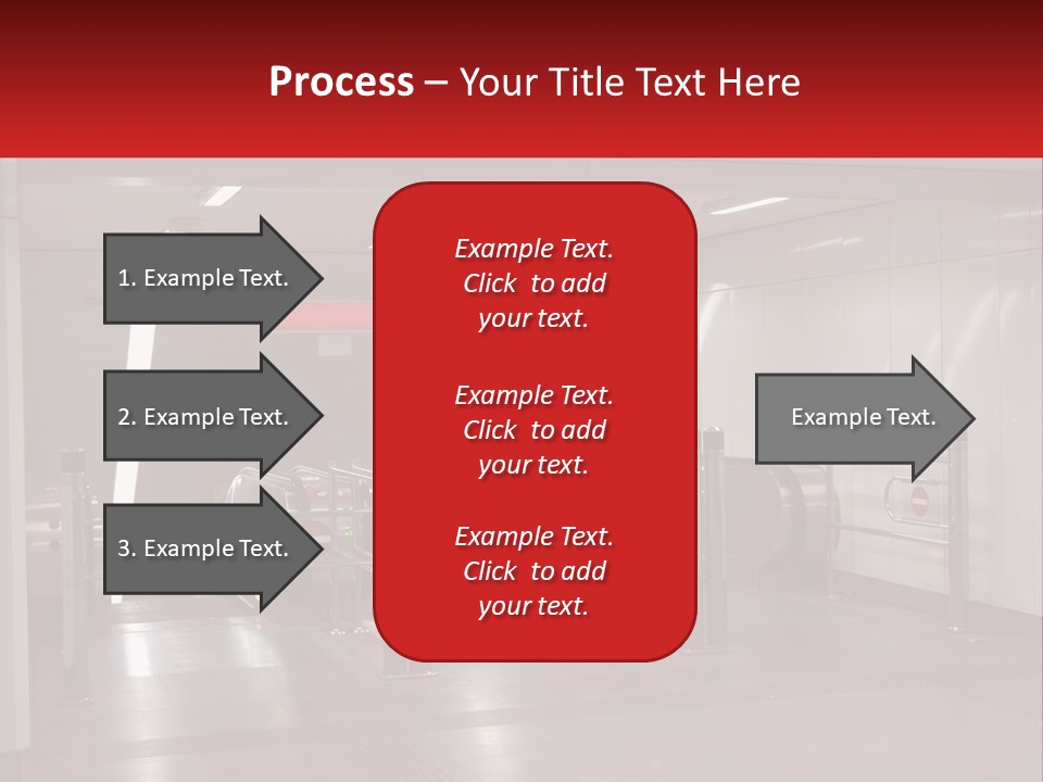 Floor Escalator Enter PowerPoint Template