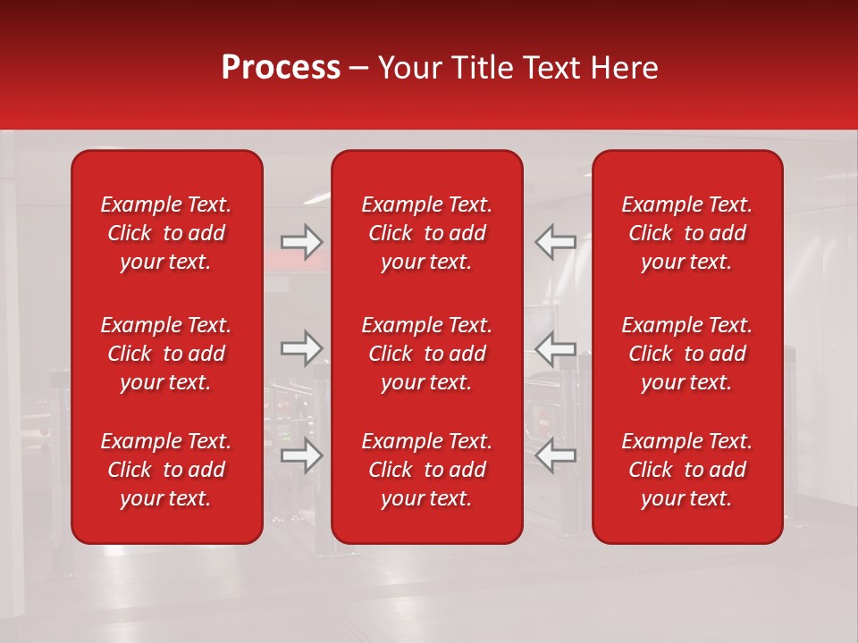 Floor Escalator Enter PowerPoint Template
