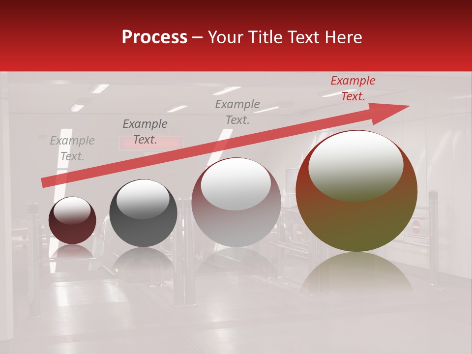 Floor Escalator Enter PowerPoint Template