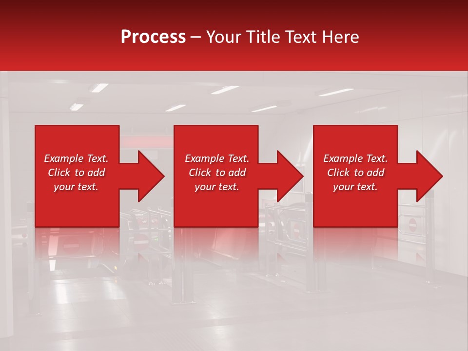 Floor Escalator Enter PowerPoint Template