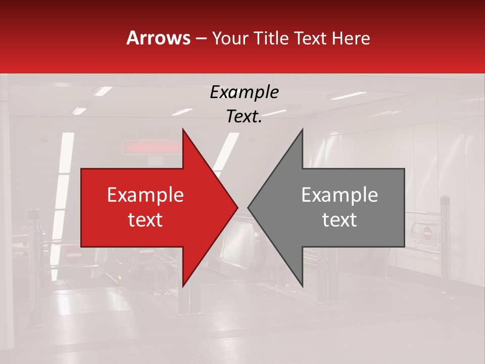 Floor Escalator Enter PowerPoint Template