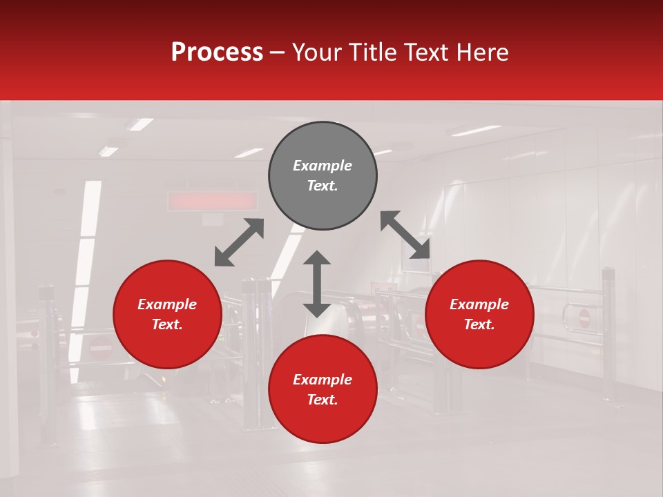 Floor Escalator Enter PowerPoint Template