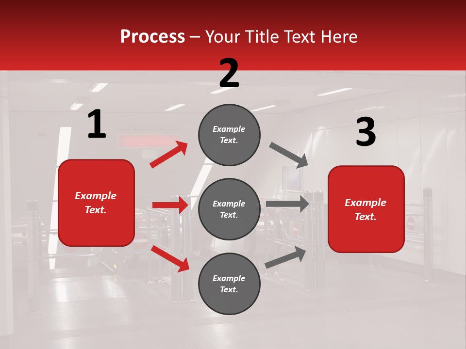 Floor Escalator Enter PowerPoint Template