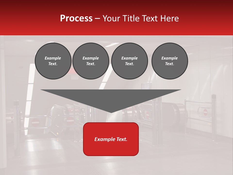 Floor Escalator Enter PowerPoint Template