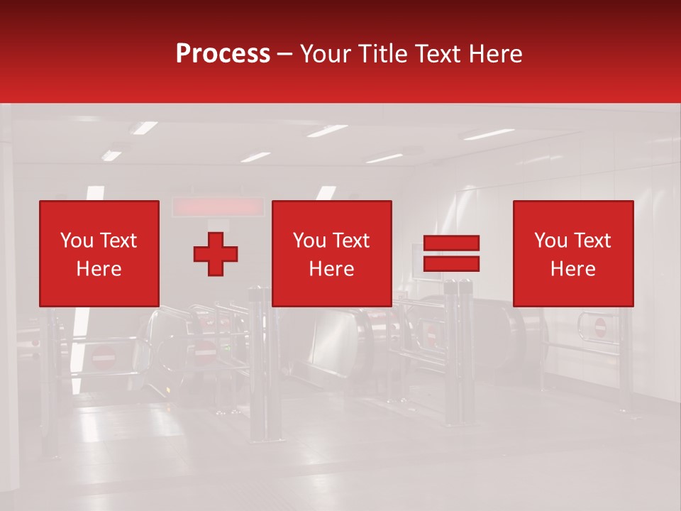 Floor Escalator Enter PowerPoint Template