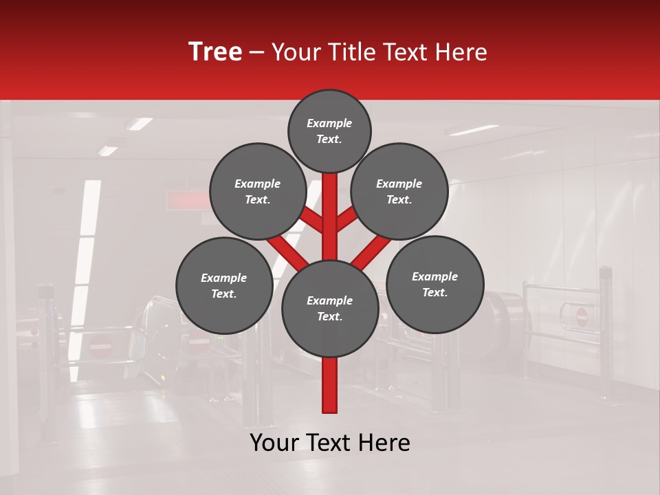 Floor Escalator Enter PowerPoint Template
