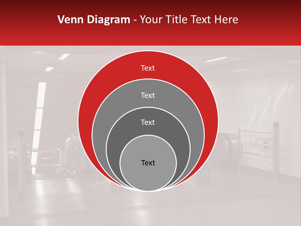 Floor Escalator Enter PowerPoint Template