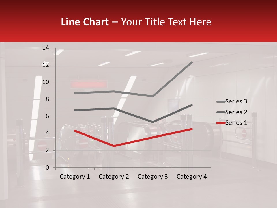 Floor Escalator Enter PowerPoint Template