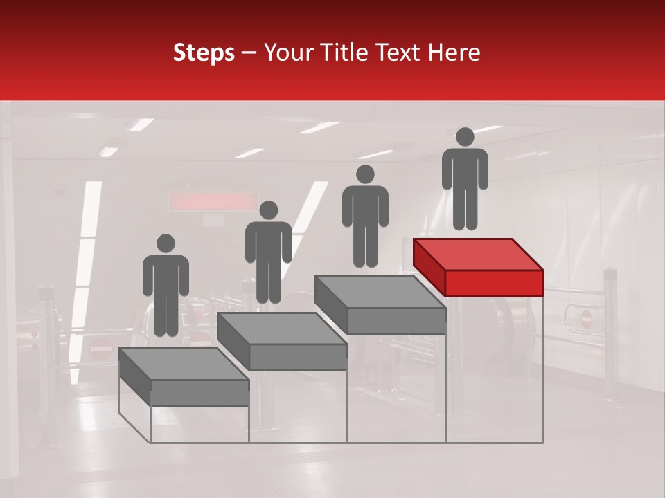 Floor Escalator Enter PowerPoint Template