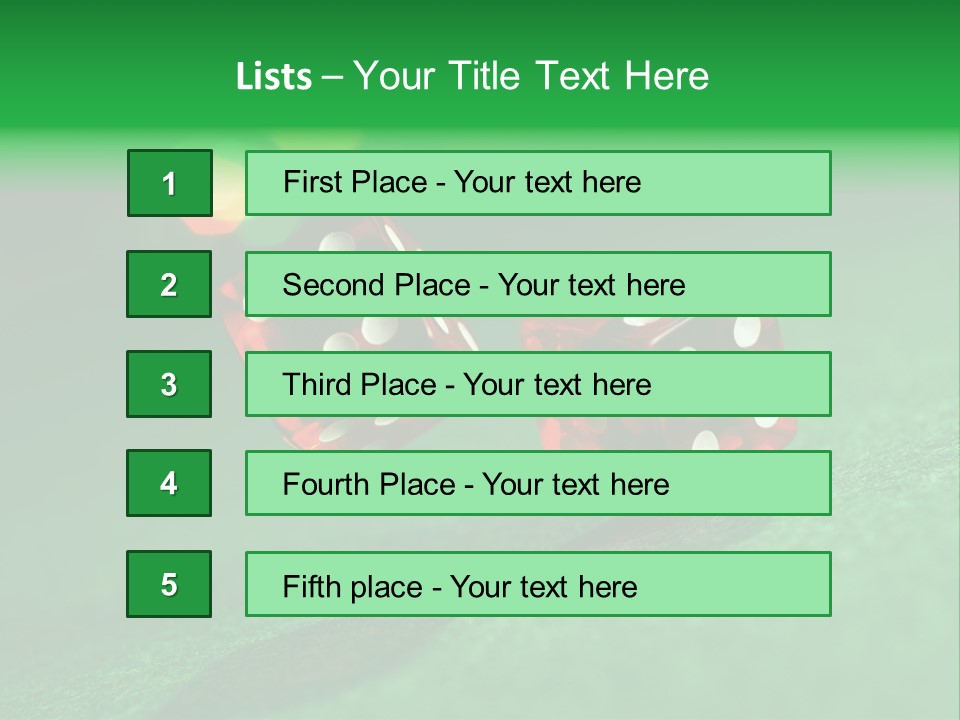 Strategy Casino Group PowerPoint Template