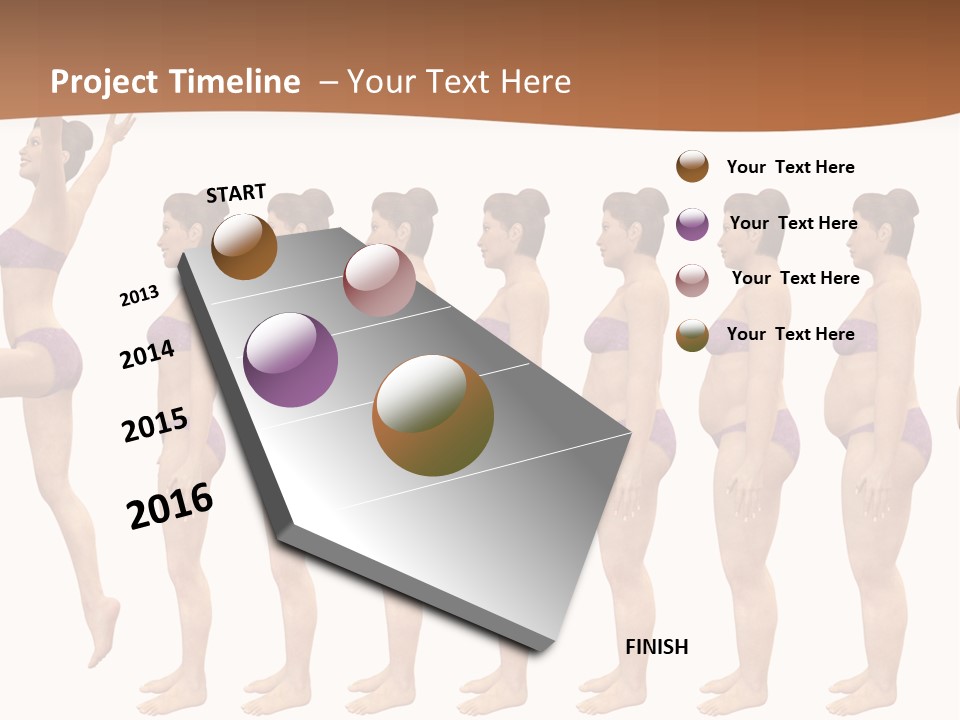 Joy Weight Progress PowerPoint Template