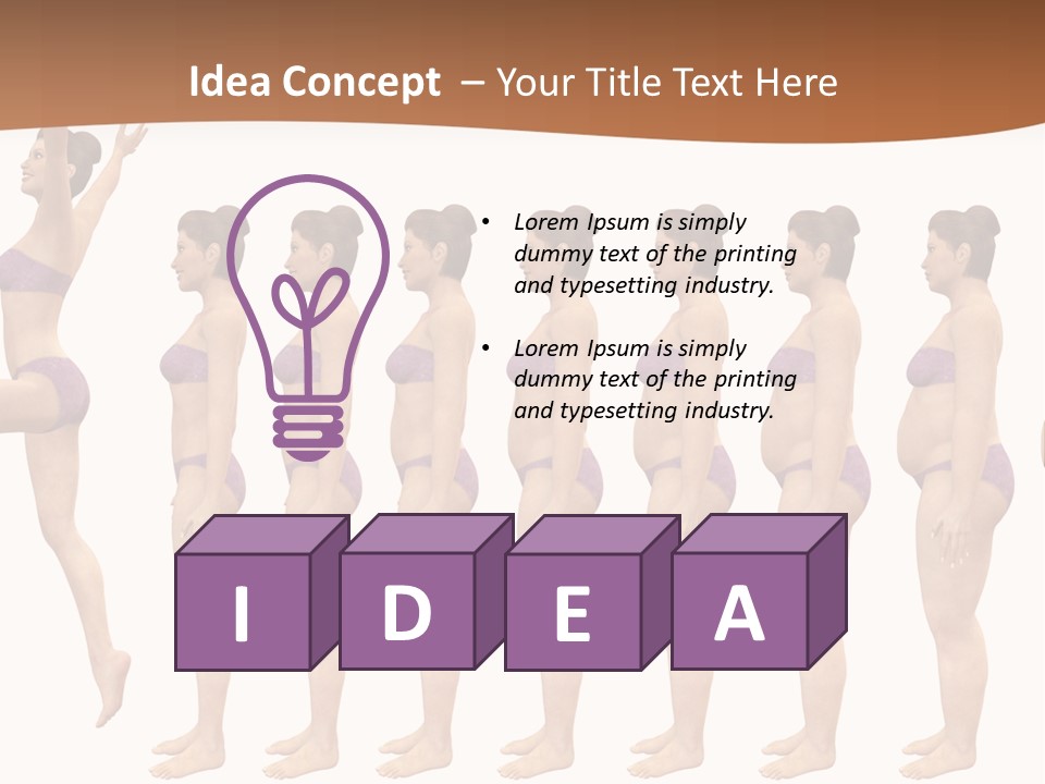 Joy Weight Progress PowerPoint Template