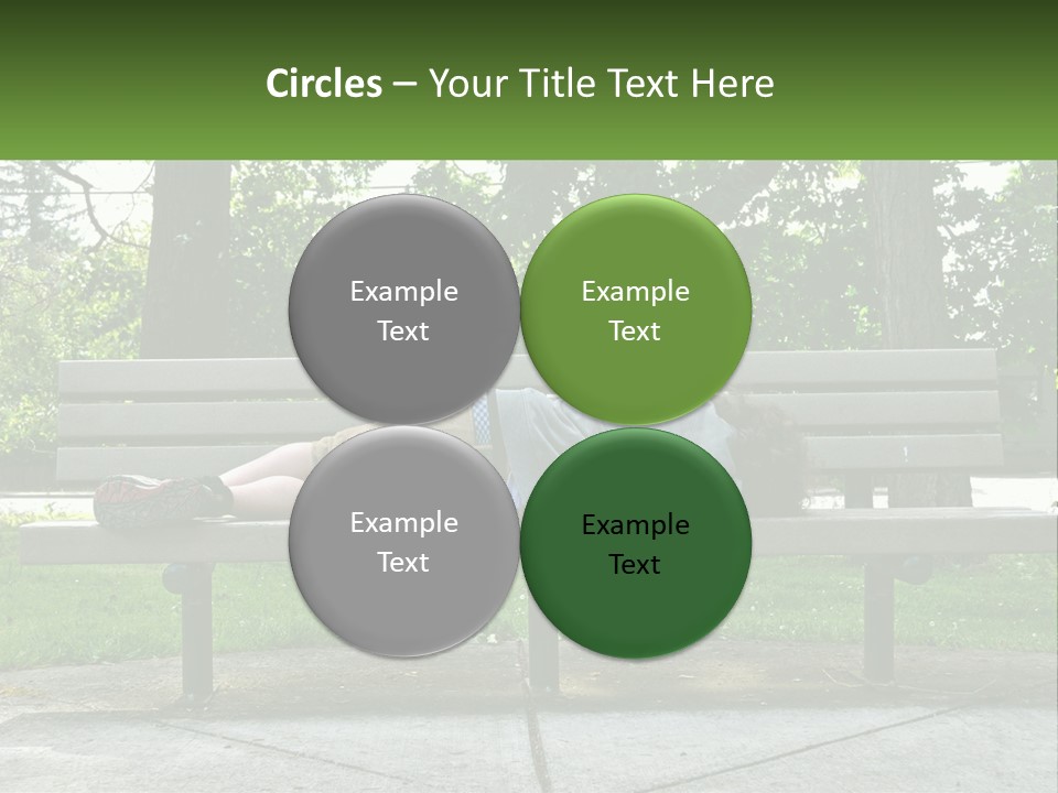 Bench Nap Relaxation PowerPoint Template