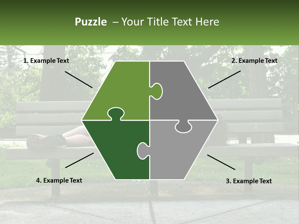 Bench Nap Relaxation PowerPoint Template