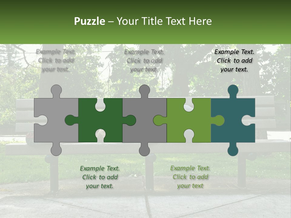 Bench Nap Relaxation PowerPoint Template