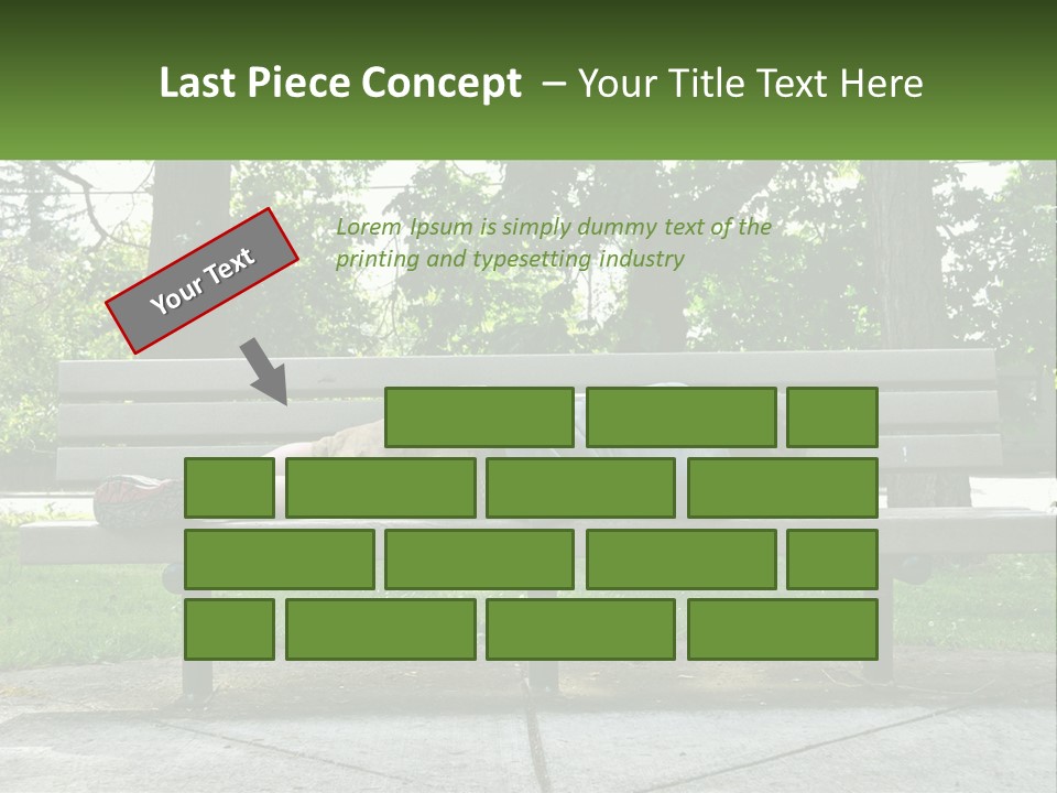 Bench Nap Relaxation PowerPoint Template