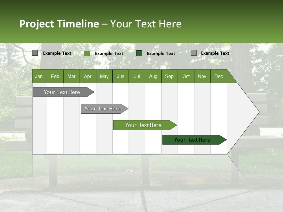 Bench Nap Relaxation PowerPoint Template
