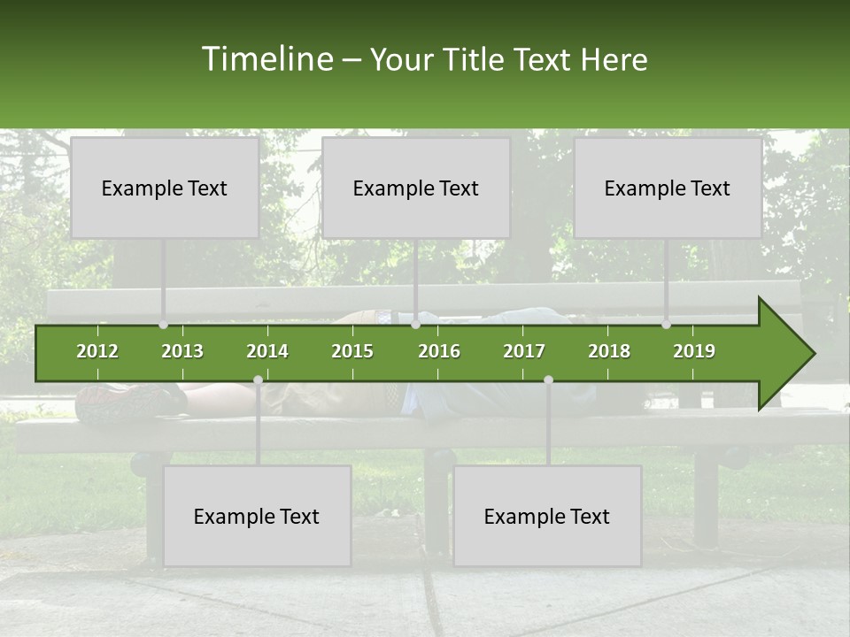 Bench Nap Relaxation PowerPoint Template