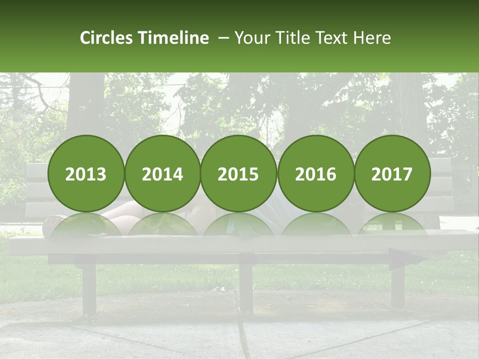 Bench Nap Relaxation PowerPoint Template