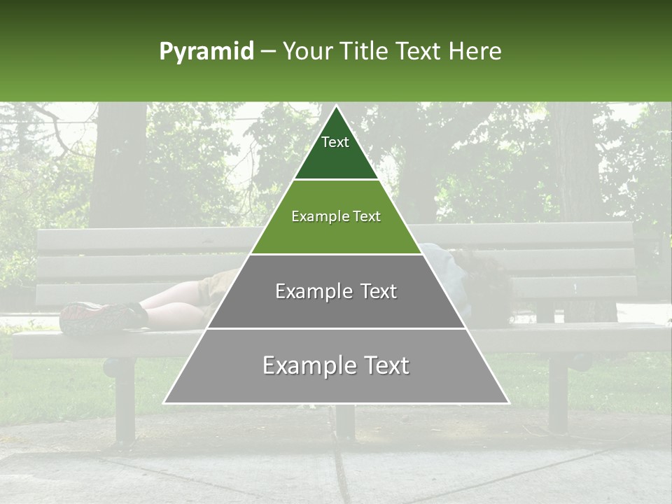 Bench Nap Relaxation PowerPoint Template