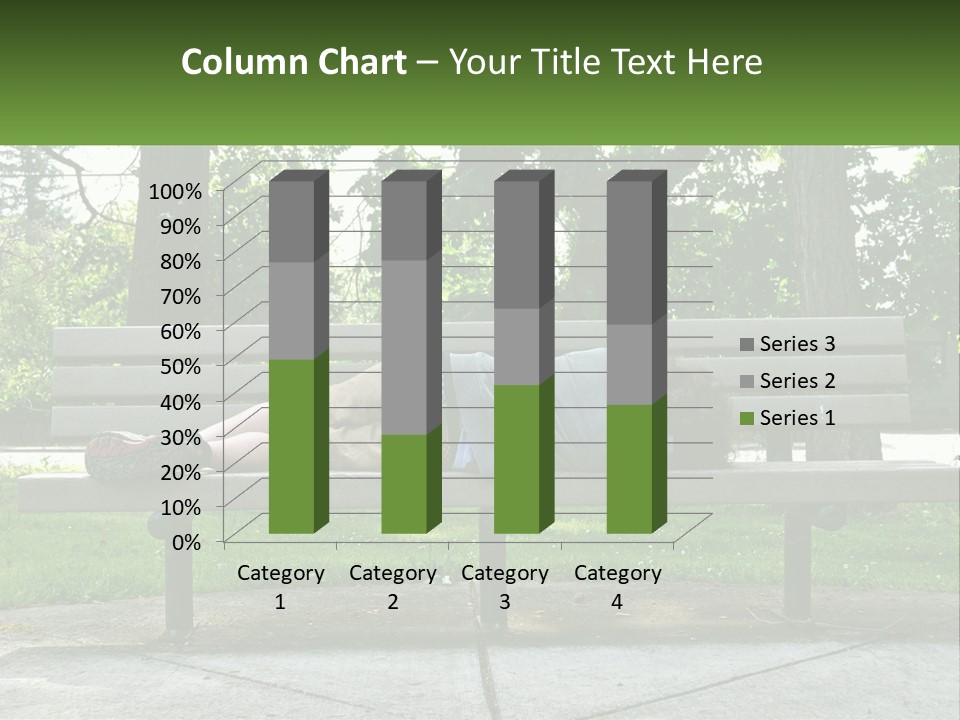 Bench Nap Relaxation PowerPoint Template