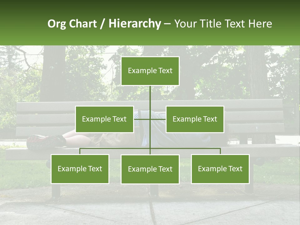 Bench Nap Relaxation PowerPoint Template