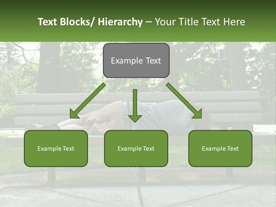 Bench Nap Relaxation PowerPoint Template