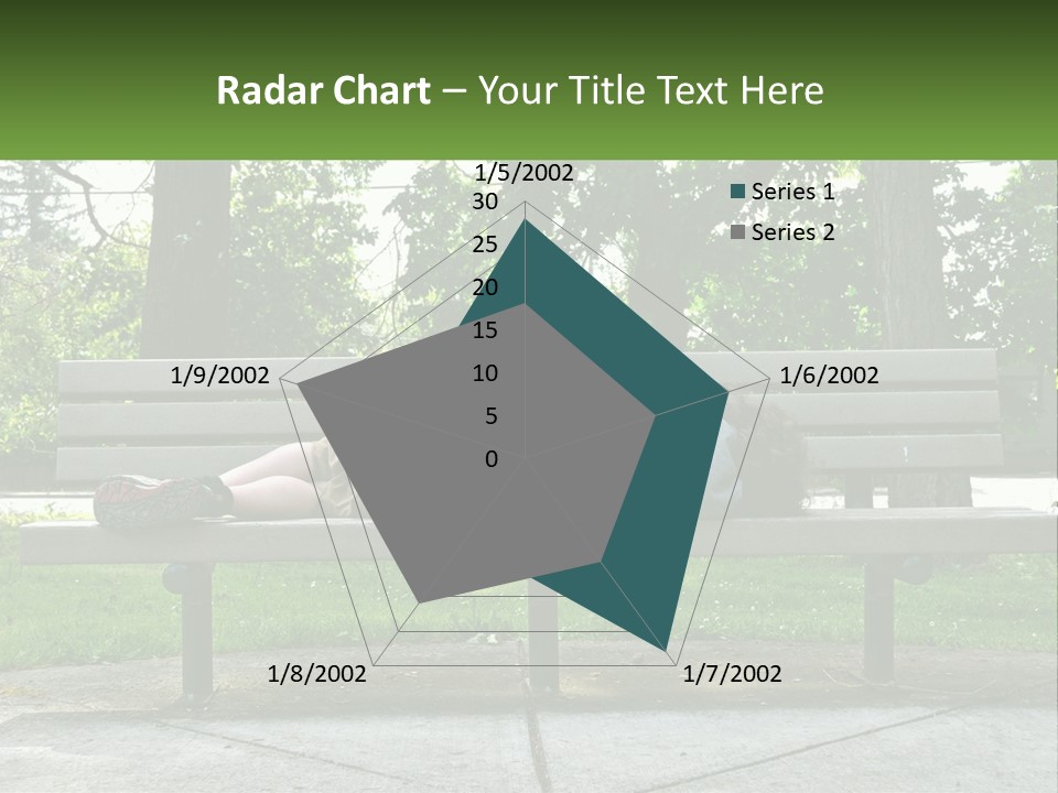 Bench Nap Relaxation PowerPoint Template