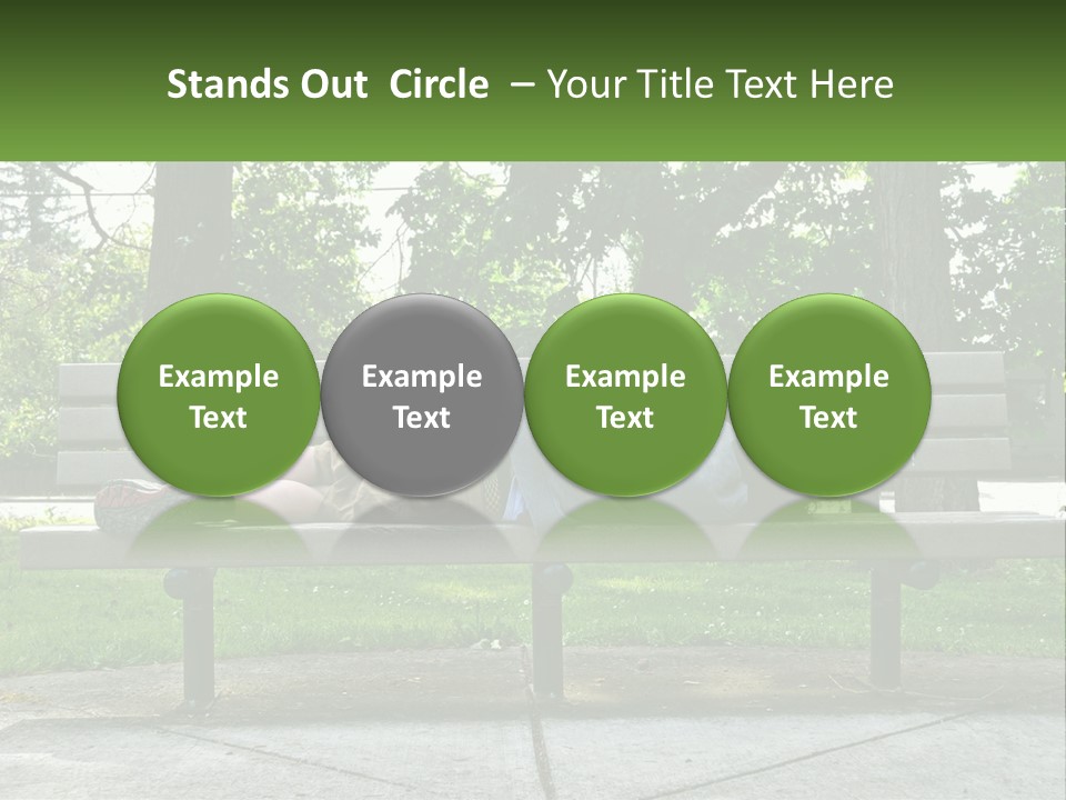 Bench Nap Relaxation PowerPoint Template