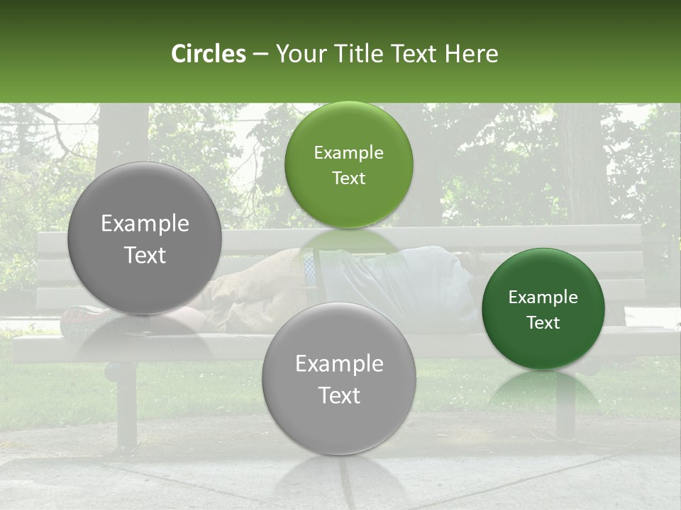 Bench Nap Relaxation PowerPoint Template