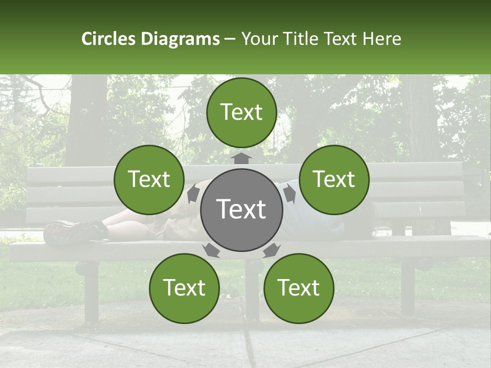 Bench Nap Relaxation PowerPoint Template