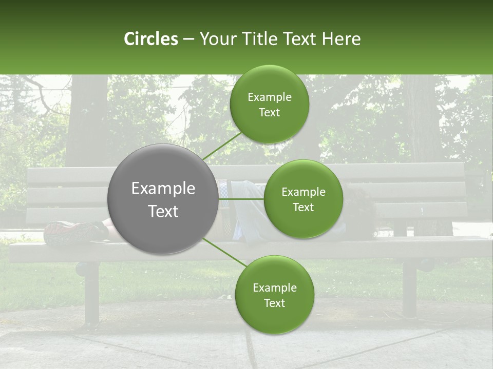 Bench Nap Relaxation PowerPoint Template