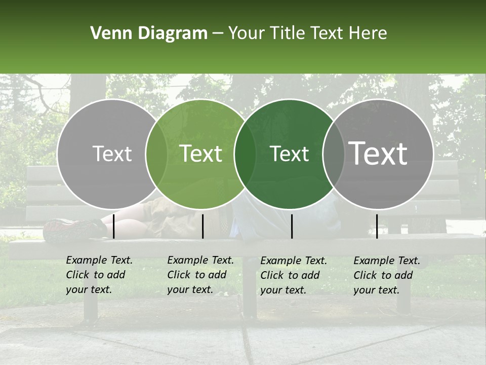 Bench Nap Relaxation PowerPoint Template
