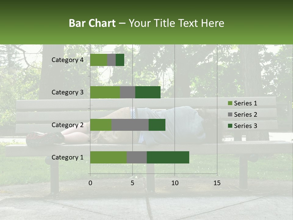 Bench Nap Relaxation PowerPoint Template