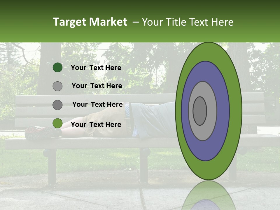 Bench Nap Relaxation PowerPoint Template