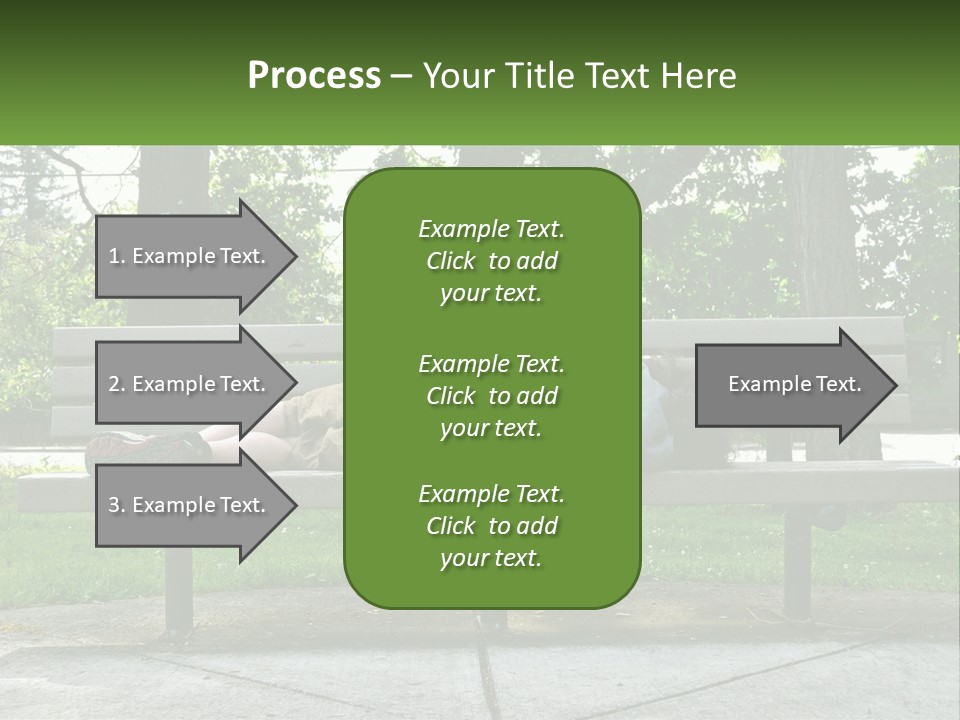 Bench Nap Relaxation PowerPoint Template